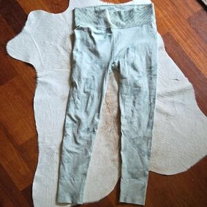 Seamless High-Waist Leggings in Sage Green